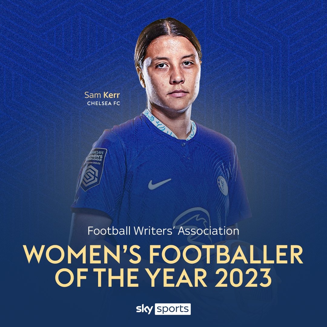 官方：切尔西女足前锋科尔当选FWA赛季最佳女足球员