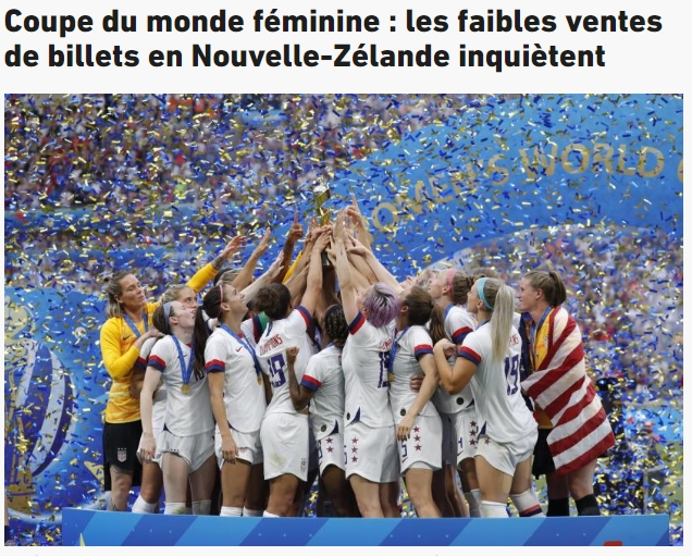 队报:为吸引球迷观战,女足世界杯票价将非常亲民