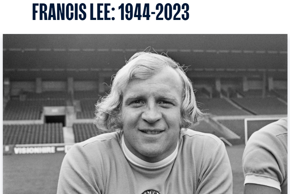 官方：曼城传奇球员、前曼城主席弗朗西斯-李去世，享年79岁