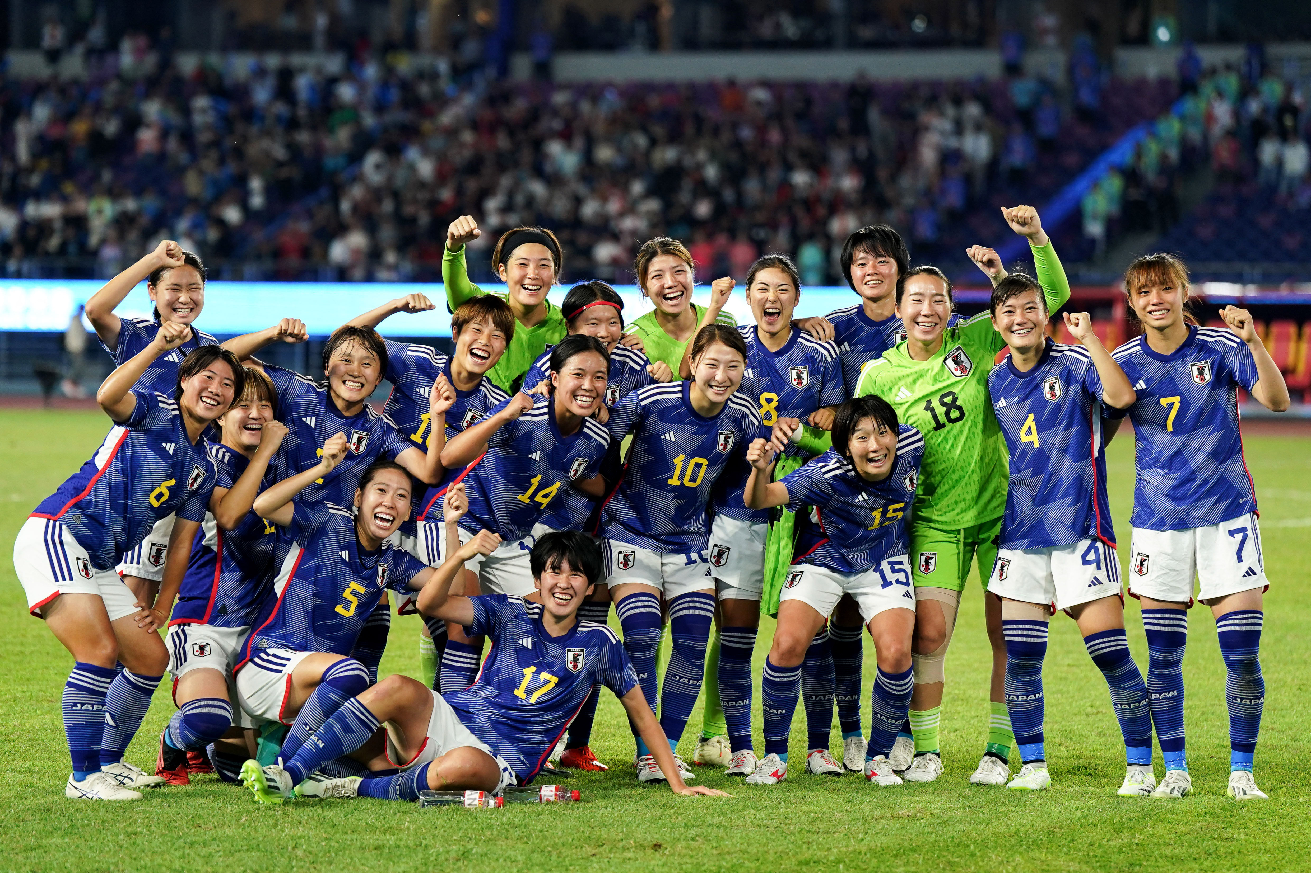 日本女足二队出战亚运会&7名U20球员，本场首发平均年龄只有21岁