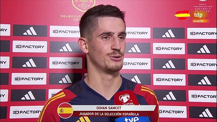 桑塞特：很高兴为西班牙完成首秀并进球，希望未来能进更多球