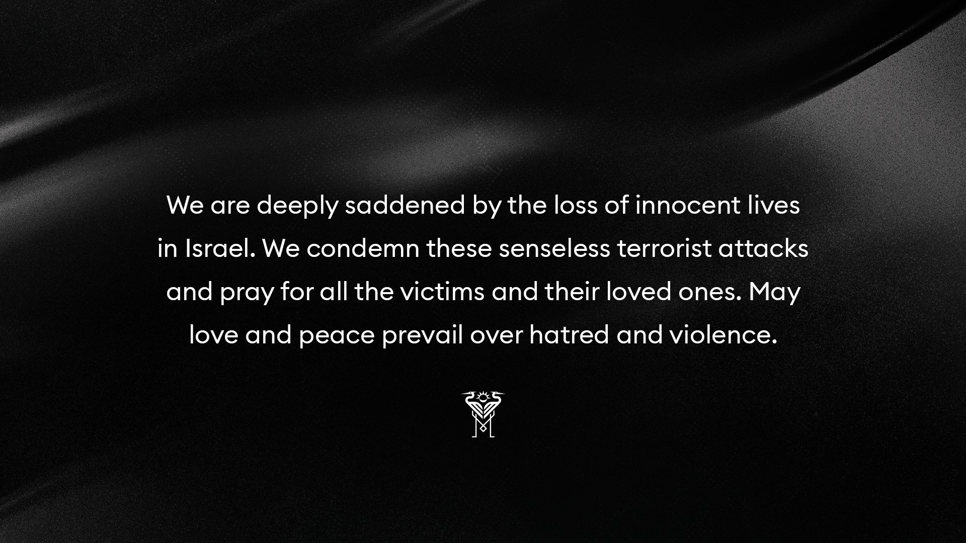 迈阿密国际声明：对以色列无辜生命的损失深感悲痛，谴责恐怖袭击