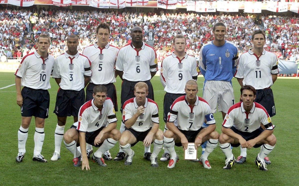 璀璨夺目！04年欧洲杯的英格兰阵容，巨星云集却倒在了12码点……