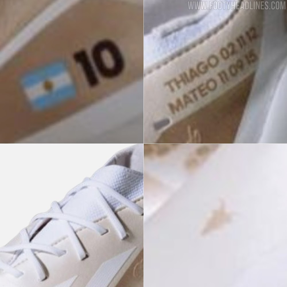 阿迪达斯将为梅西设计8金球纪念战靴：白金配色，标志性图案点缀