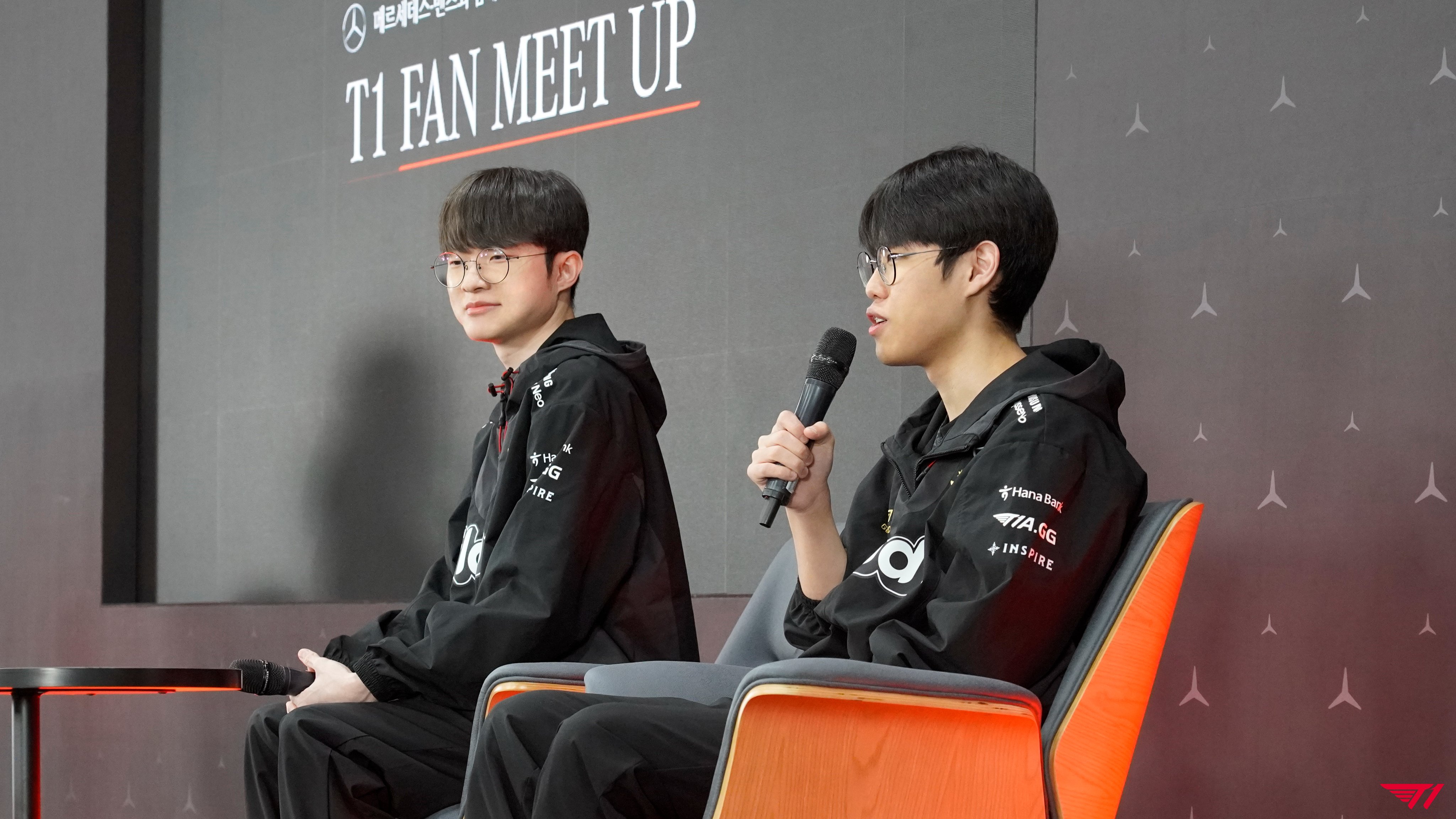 T1分享冠军中野活动返图：开奔驰的Faker