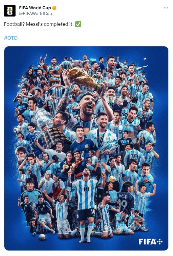 你记得这些时刻吗？FIFA官推晒海报：足球？梅西已经将其通关！✅