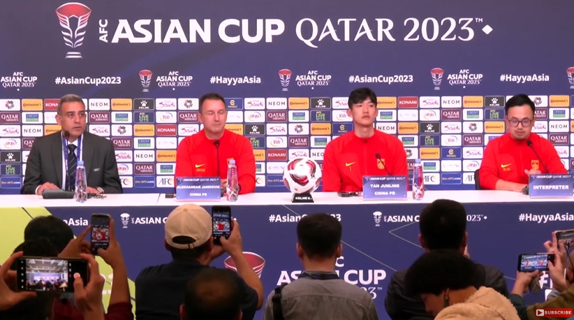 颜骏凌：再次参加亚洲杯很兴奋，希望通过全队的努力迎来开门红