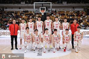 中国男篮在亚洲杯预选赛中1胜1负