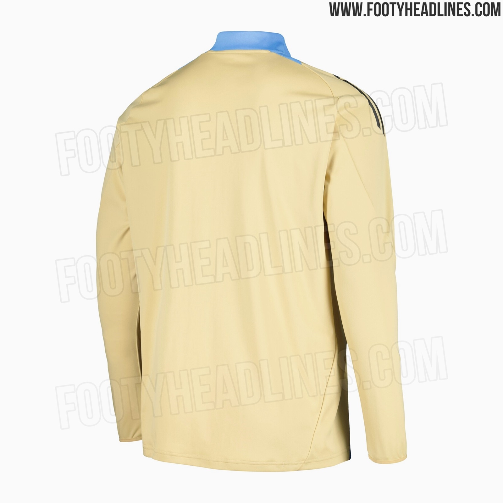 阿迪达斯将推出阿根廷美洲杯训练服，金色搭配海军蓝+三星队徽