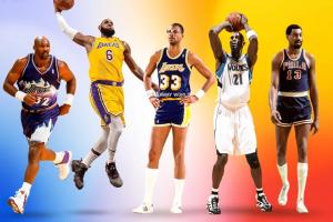 NBA历史五项总合前十球员排名