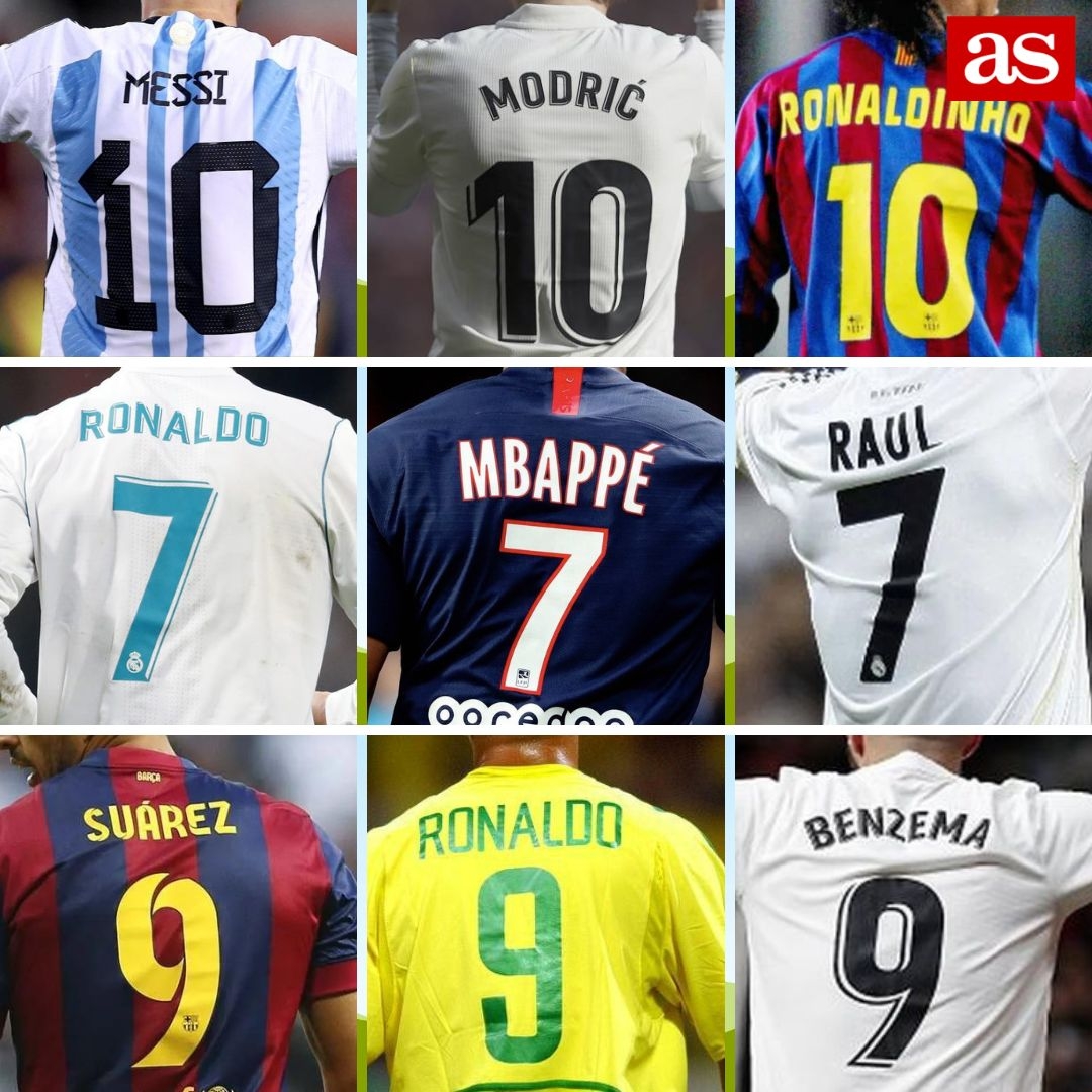 足坛最负盛名的号码10号+7号+9号，每行一人以下球员你选谁？