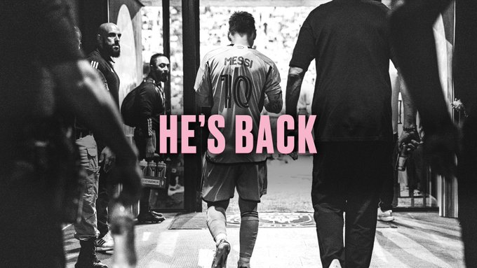 他回来了！迈阿密国际官方：梅西回归球队大名单