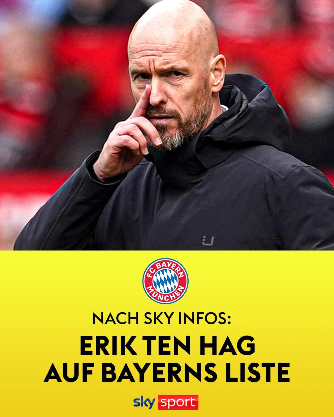 ?德天空：拜仁已与滕哈赫团队会谈，若离开曼联他准备好去接手