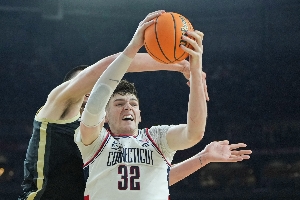  University of Connecticut center Klingen may become the top candidate in the 2024 draft