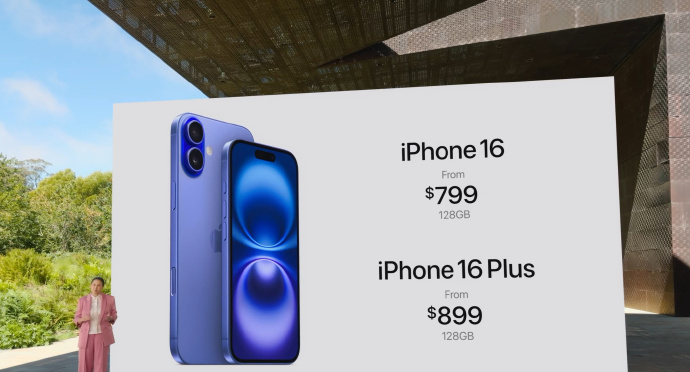 iPhone16售价公开：基础版799美元Plus版本899美元 Pro999美元起