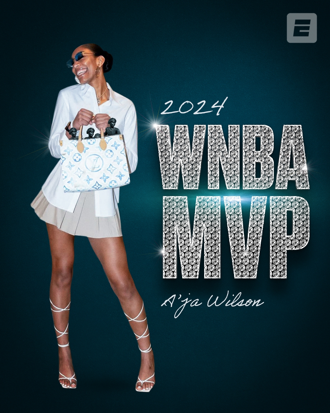 🤩阿贾-威尔逊获全票MVP WNBA史上第2人 个人第3座MVP奖杯！