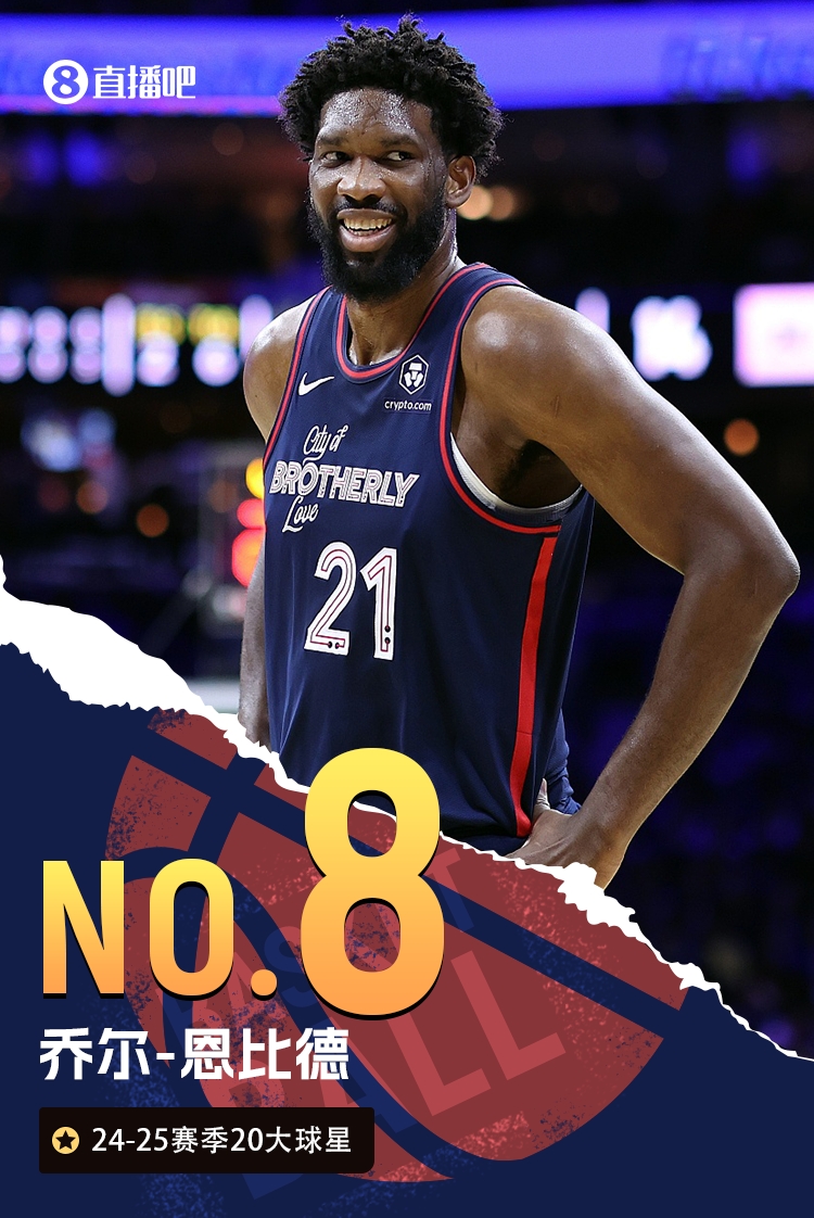 🌟NBA新赛季20大球星之No.8：恩比德🔥