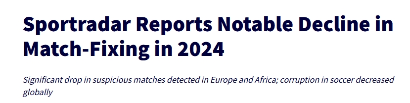 真假难辨？2024年全球70个体育项目可疑比赛1108场 足球721场🔍