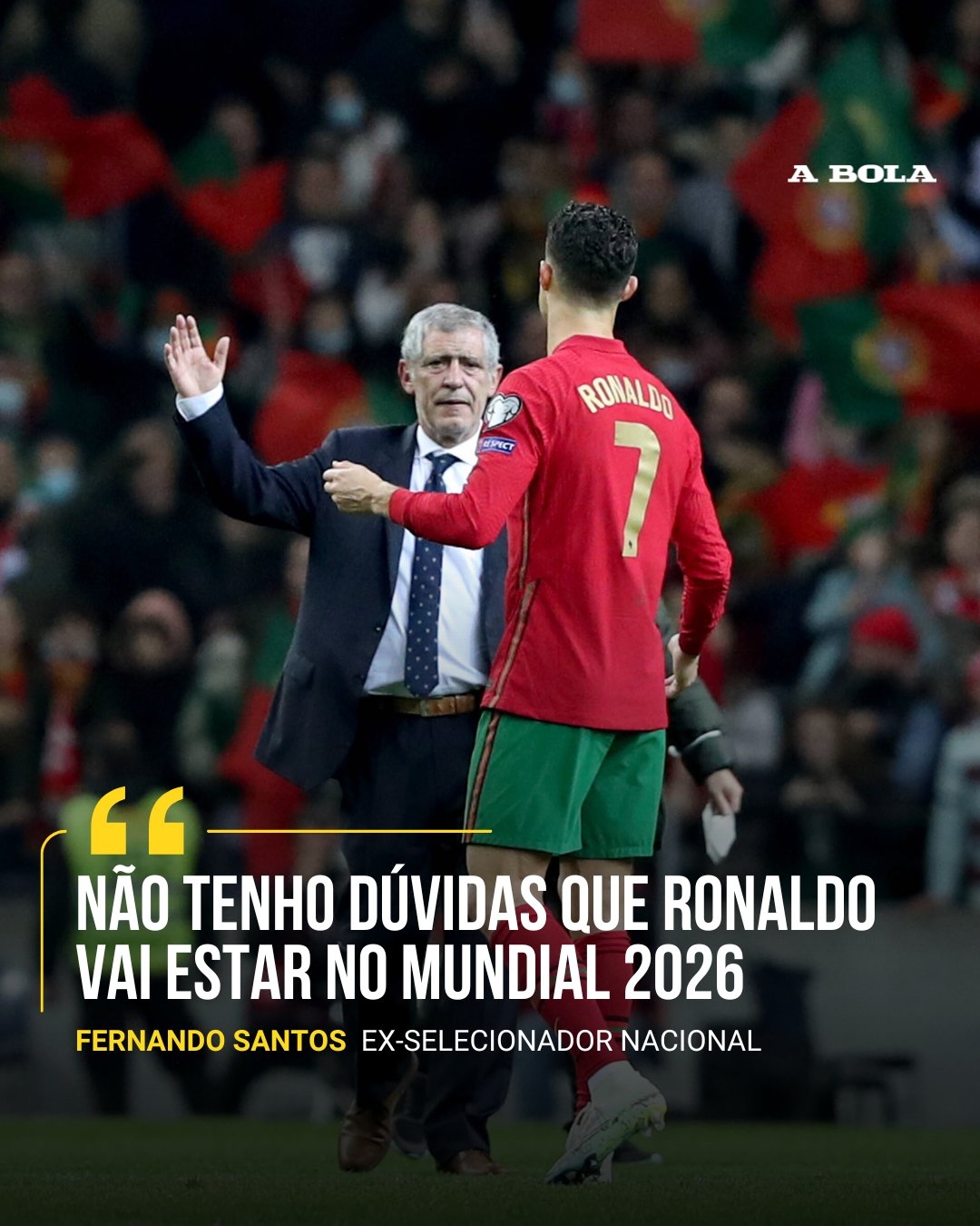 前主帅：C罗会参加2026世界杯，他会尽全力为葡萄牙再夺一冠🏆