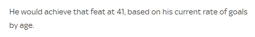 神迹还差77球❗按目前进球效率，C罗将在41岁时达成1000球壮举