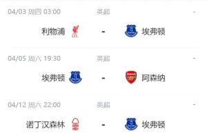要了亲命了😅埃弗顿4月要轮流踢英超前5，猜猜他们能拿几分