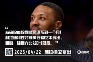 利拉德确认复出 雄鹿宣布后卫迎来季后赛首秀