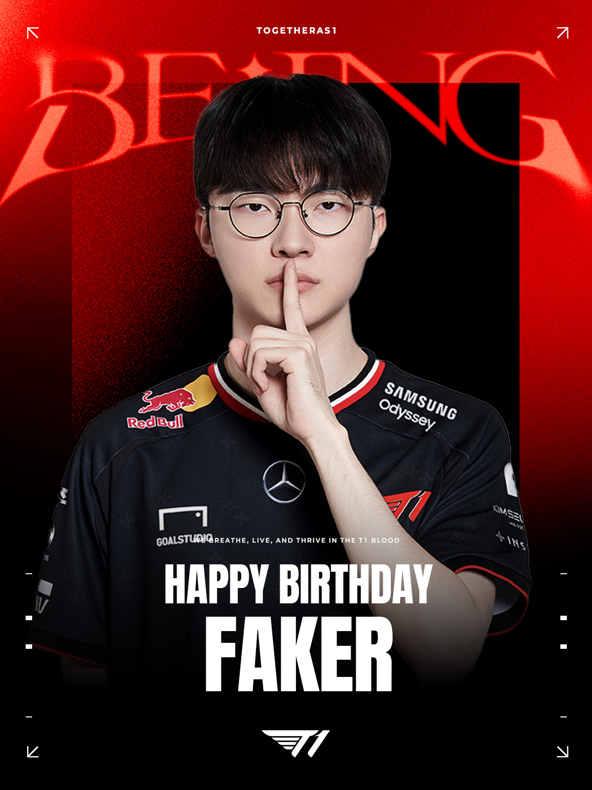 T1庆祝Faker的29岁生日快乐：Wolf/Bang老队友一起聚餐庆祝🎂