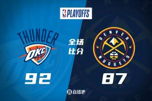 NBA季后赛西部半决赛G4：雷霆险胜掘金，总比分2-2