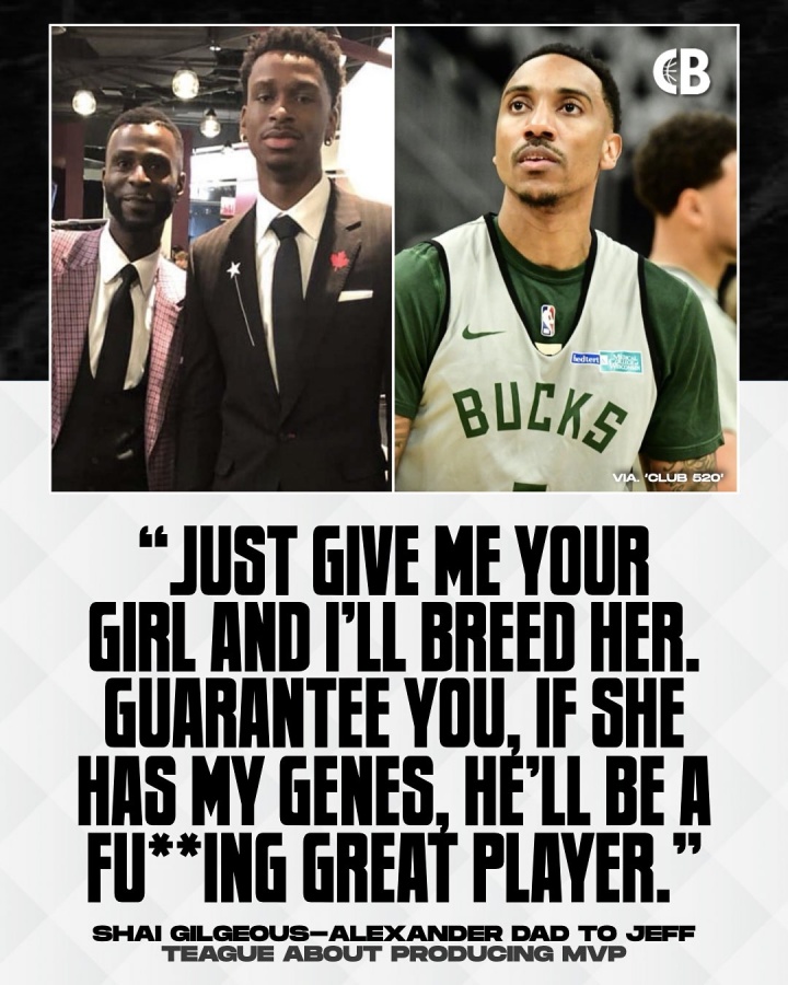 在逆天！咋培养MVP？亚历山大父亲to蒂格：我给你女人配种