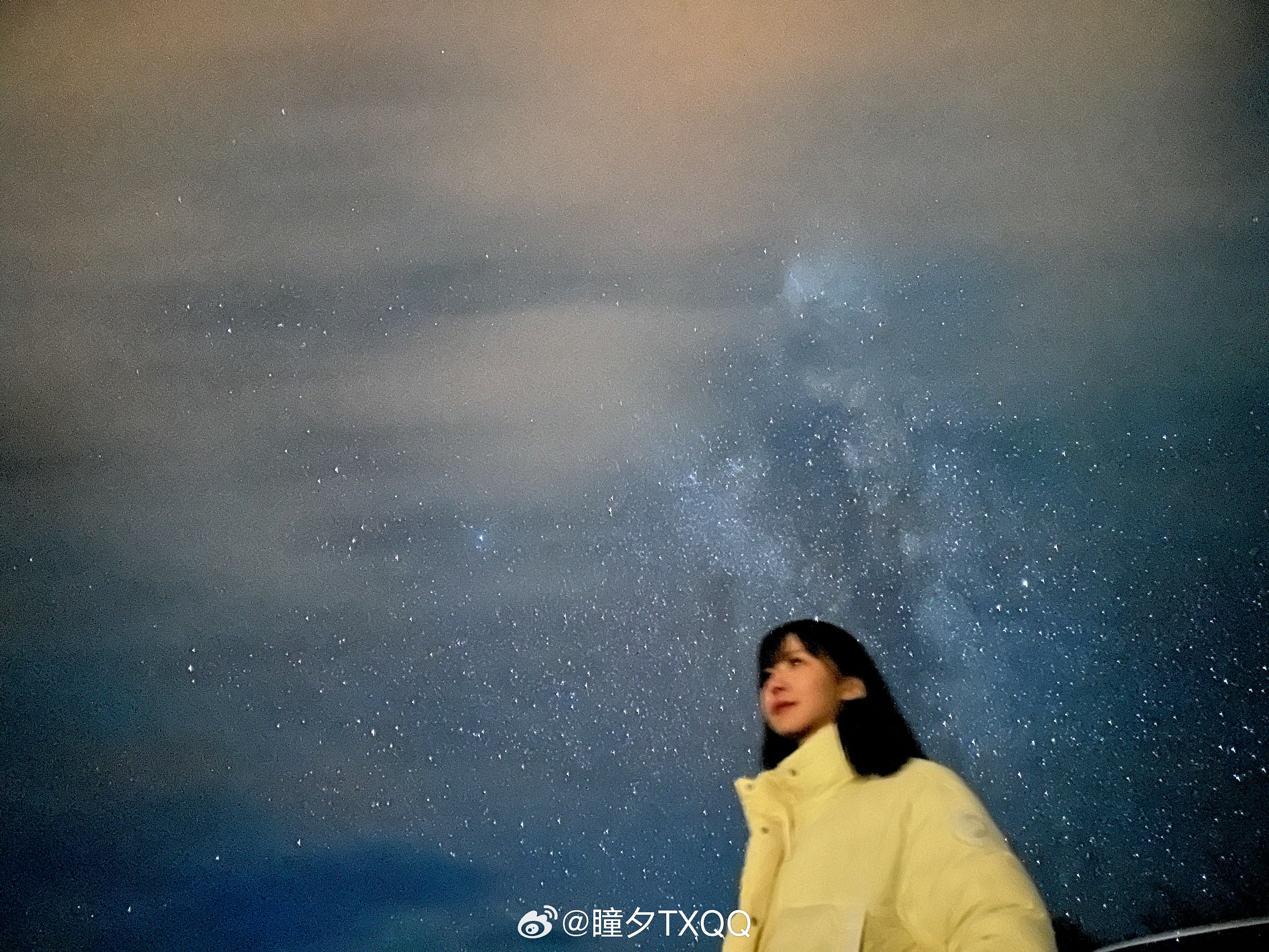 解说瞳夕晒照：拍了好久的星星送给你
