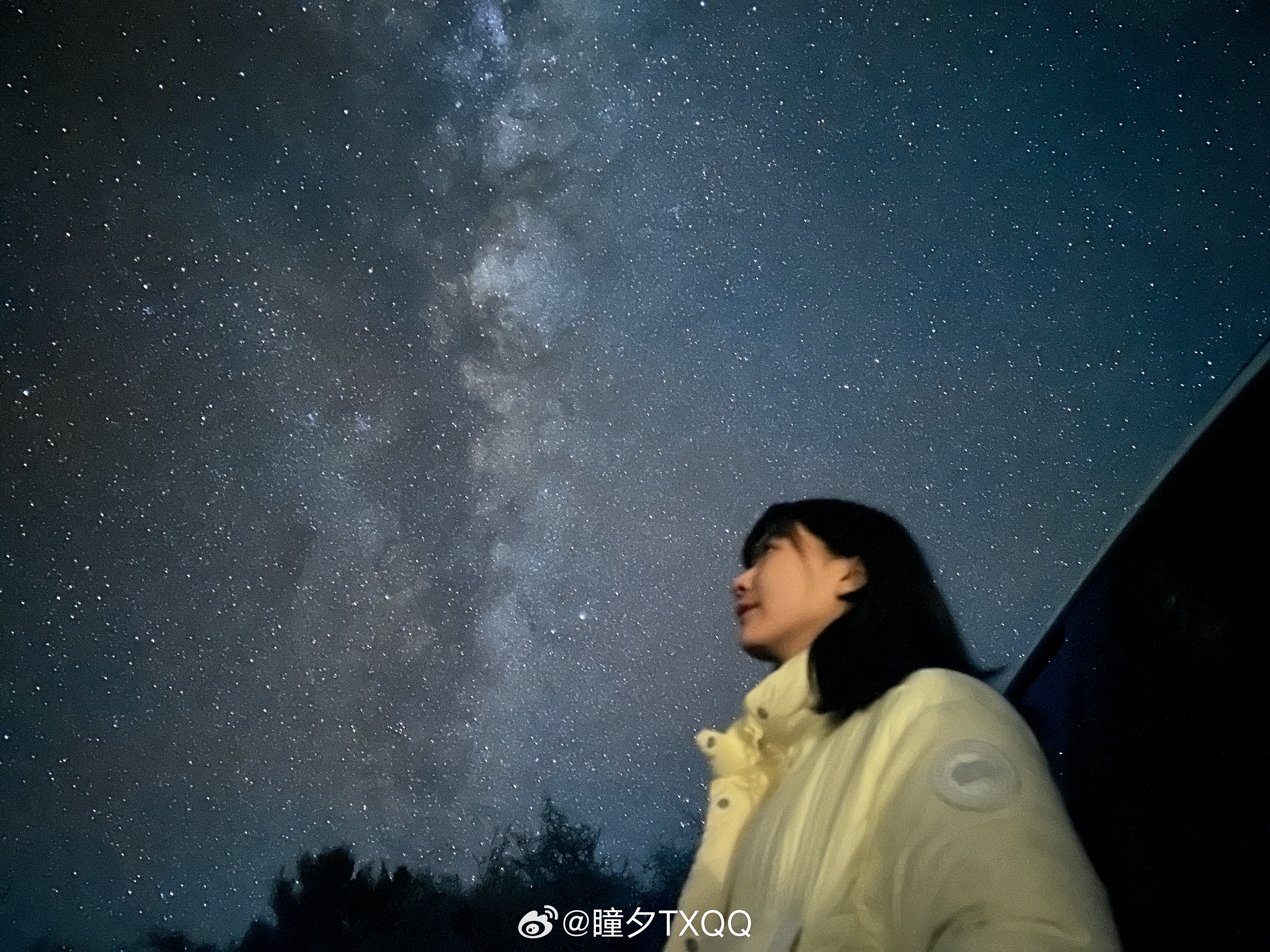 解说瞳夕晒照：拍了好久的星星送给你