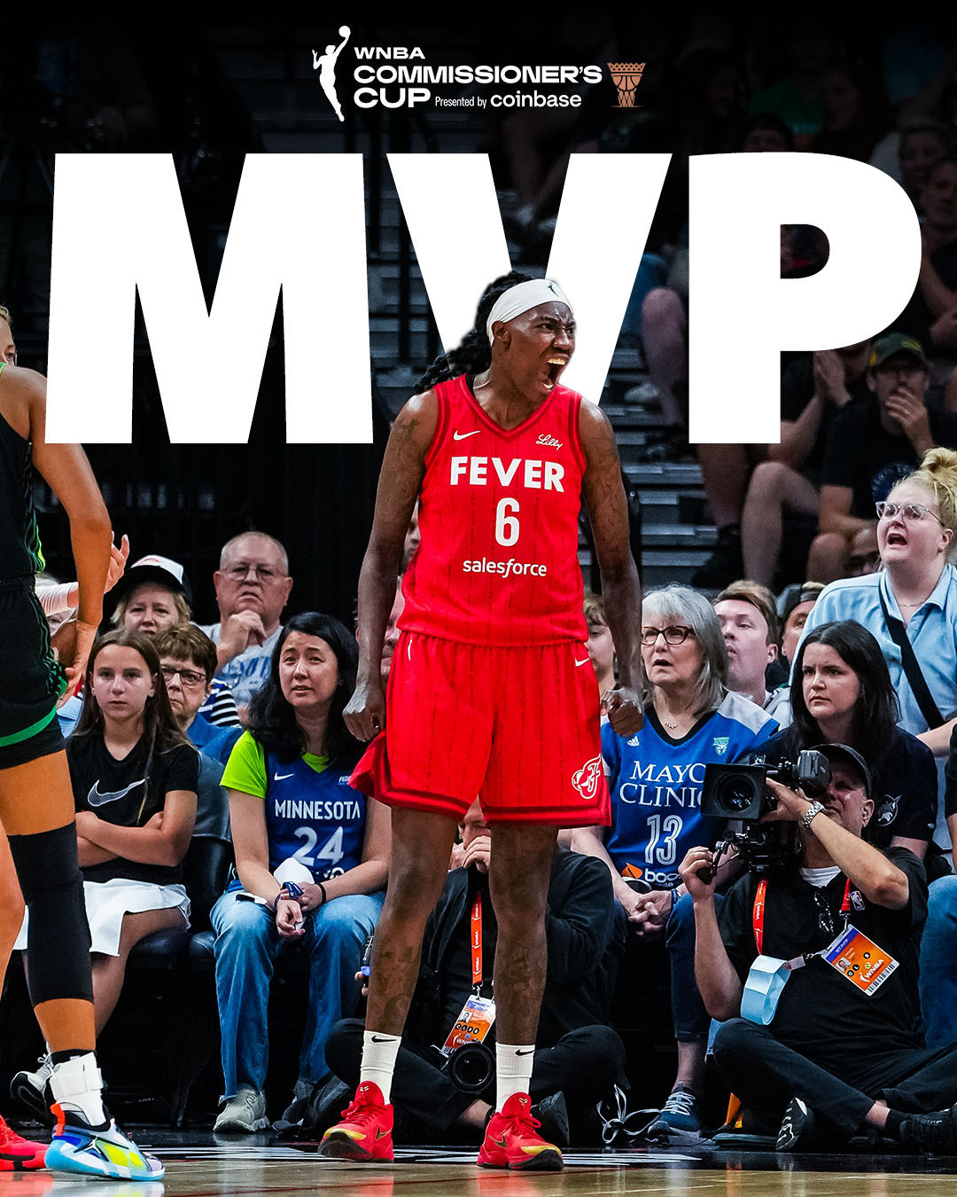 [NBA]狂热WNBA总裁杯夺冠！克拉克躺冠+躺拿4万多美元(图2)