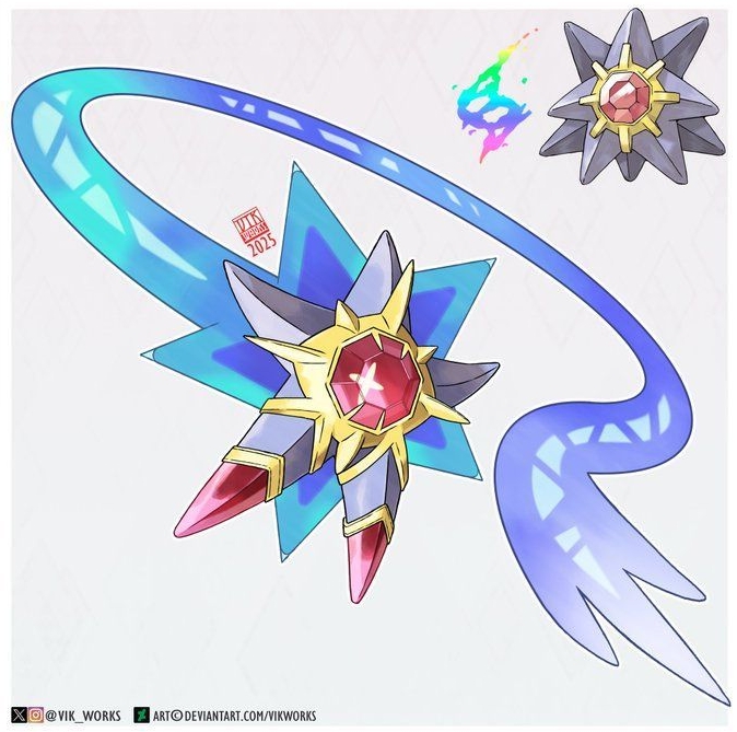 《宝可梦Z-A》新设计再引争议！宝石海星“长腿”？