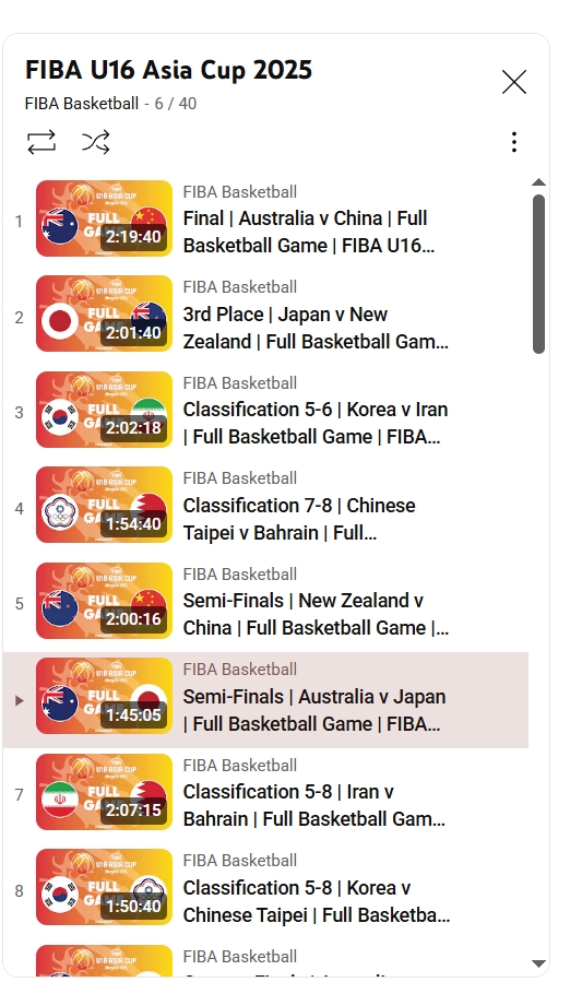 [CBA]日本U16被澳大利亚U16狂虐65分！录像被FIBA连夜下架 次日才恢复(图2)