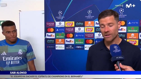 当面赞爱将！阿隆索：姆巴佩正处巅峰 他就在旁边我也不敢说坏话