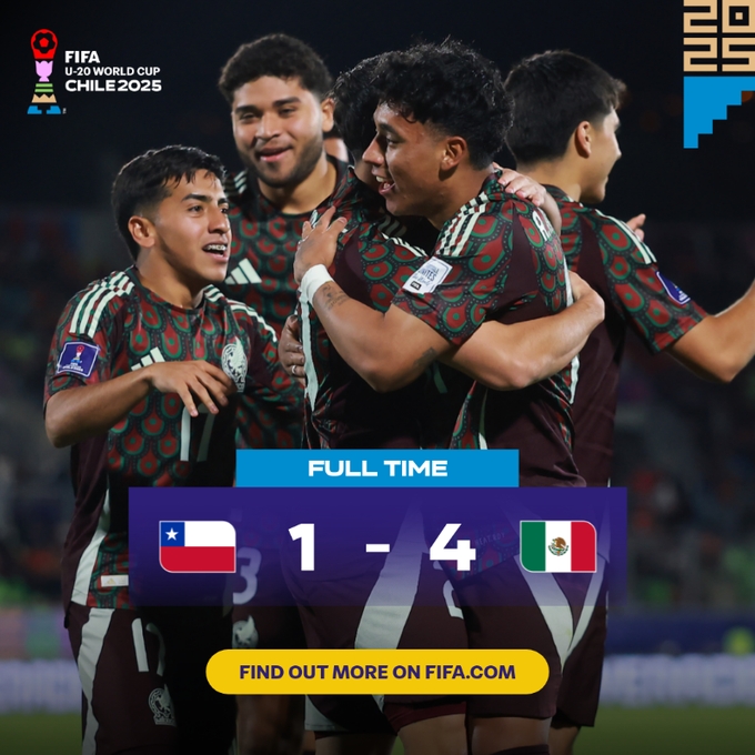 【球盟会】强势晋级!世青赛-墨西哥4-1智利进8强 16岁莫拉4场造5球雨果双响