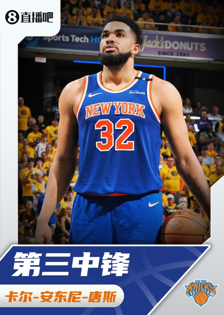 『吧友评选』NBA新赛季第二中锋:唐斯