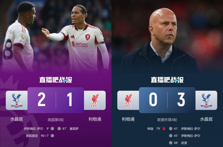 【QY球友会】“罪魁祸首”🤣水晶宫让利物浦丢社区盾+丢联赛杯+送其联赛首败