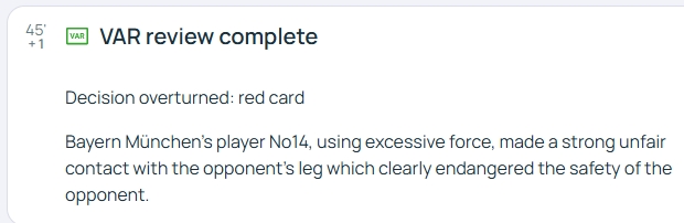 官方解釋迪亞斯紅牌：使用過度力量，嚴重危及對方球員安全