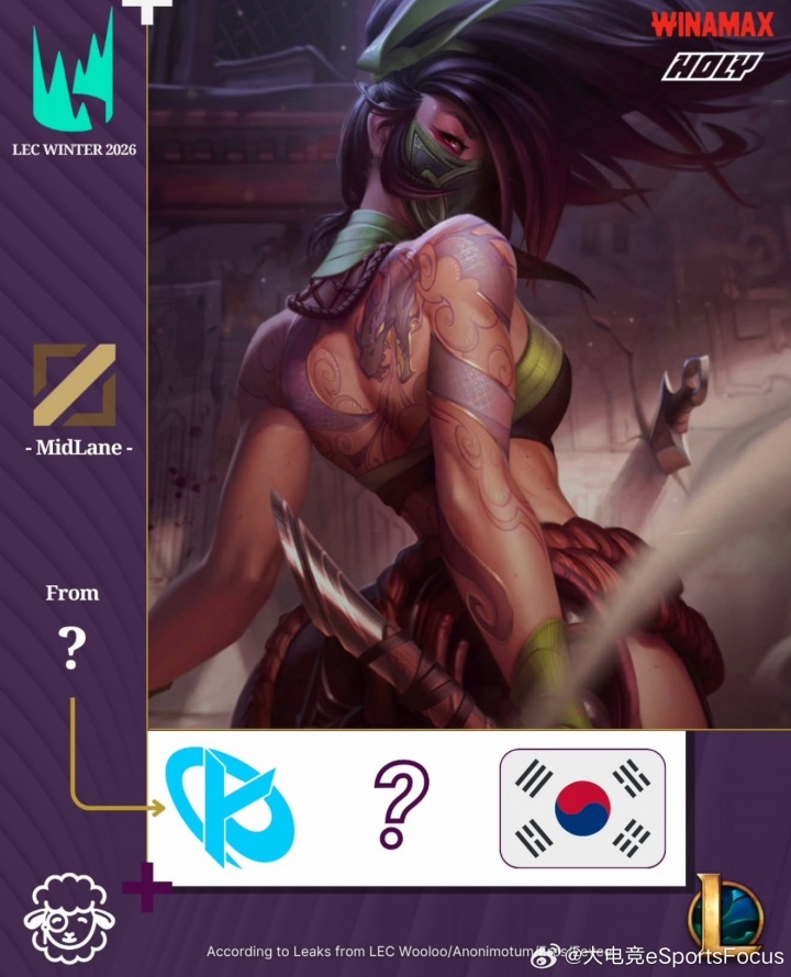 【万博电竞】外媒爆料:一位效力于LPL的擅长阿卡丽韩国选手将加盟KC