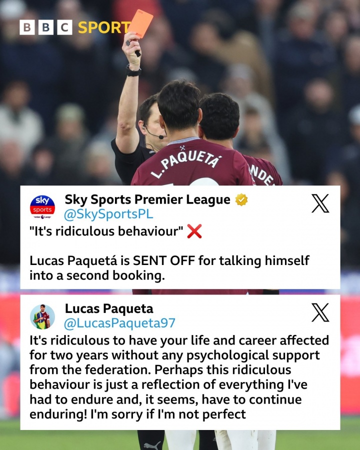 帕奎塔社媒：向球迷和队友道歉；生活和事业被耽误两年没得到支持