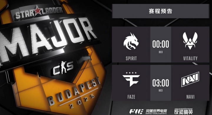 豪门盛宴!CS2布达佩斯Major半决赛对阵出炉:donk载物巅峰对决