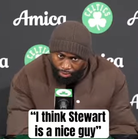 [有道理嘛?]拳脚相向！杰伦·布朗：斯图尔特是个好人 我们就是在闹着玩儿呢(图2)