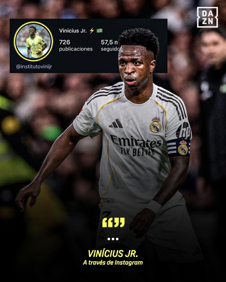 要爆了？维尼修斯社媒换掉皇马头像，发动态配文仅3个点"..."