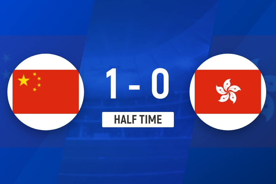 【足球】半场-李宇轩助攻盛宸熙头球破门 中国U15队暂1-0中国香港(图1)