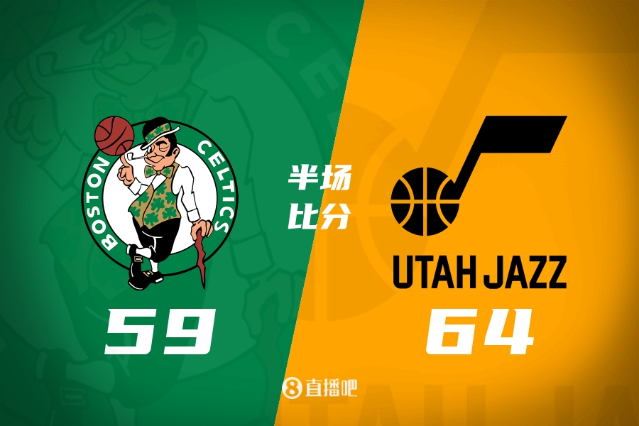 [体育直击]半场战报-绿军落后爵✌️士5分 杰伦·布朗10中3 基昂特·乔治23分(图1)