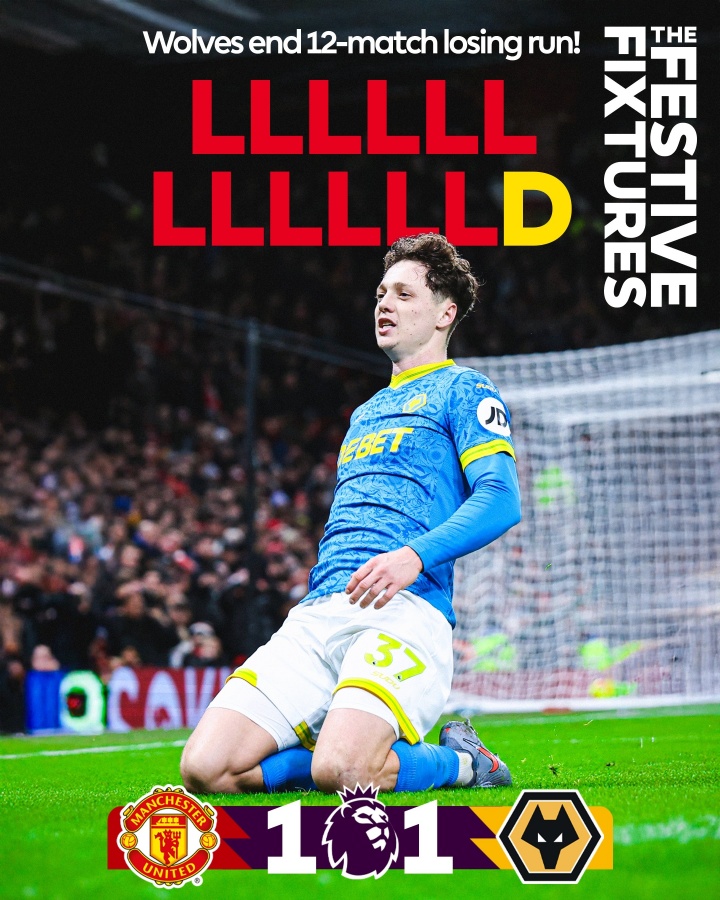 【曼联】简直魔咒!曼联“赢球进前5”再次触发 但再次失败连狼队都没拿下(图1) 【曼联】简直魔咒!曼联“赢球进前5”再次触发 但再次失败连狼队都没拿下(图1)