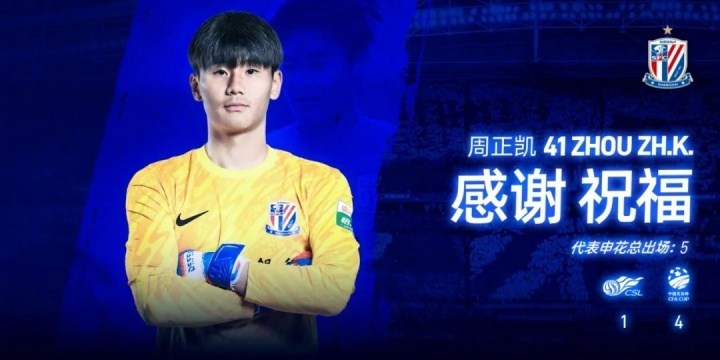 【值得一看】5人离队！申花官方：路易斯、艾迪、周俊辰、崔麟、周正凯离队(图6)