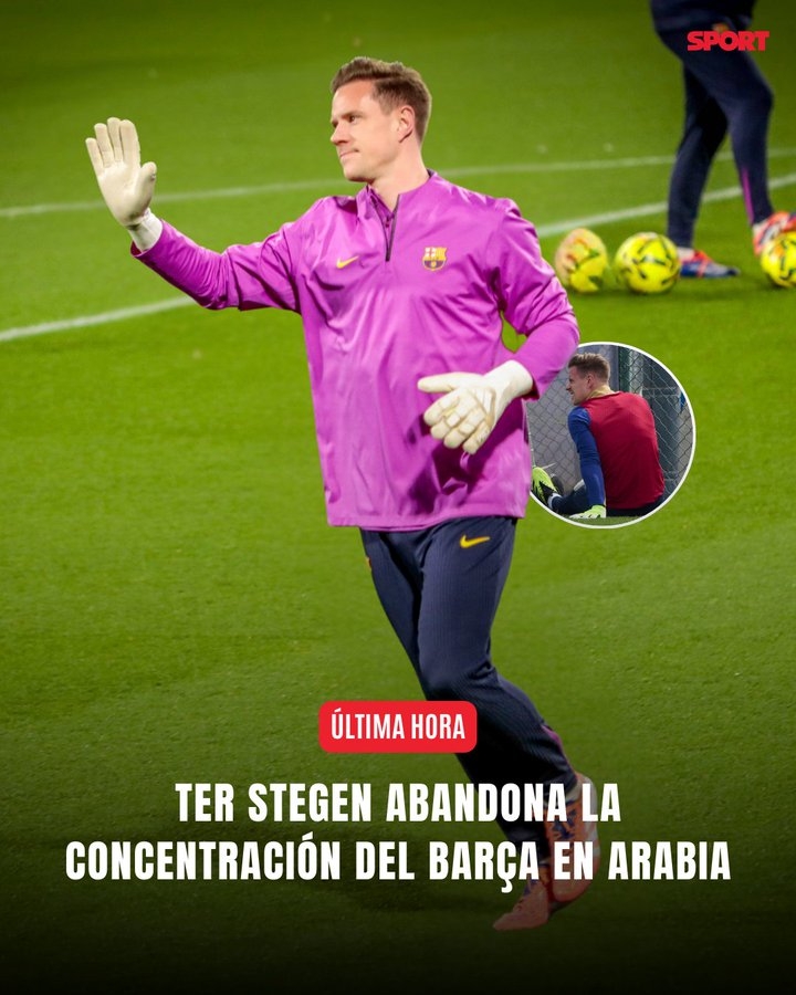 又伤了！官方：特尔施特根训练中受伤，将返回巴塞罗那接受检查