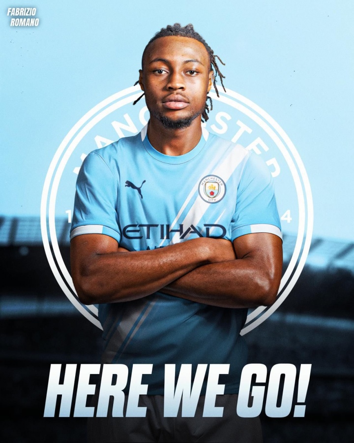 HWG！罗马诺：曼城将签下塞梅尼奥，转会费6500万镑周四体检